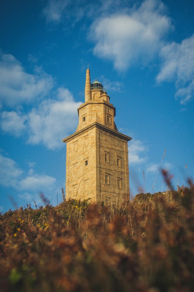 tower of hercules, tower, lighthouse